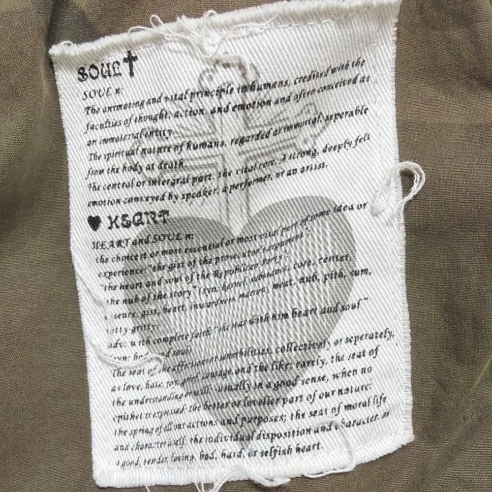 Triple‎ 5 Soul Y2K Men Medium Military Jacket Green Distressed Skull Graphic